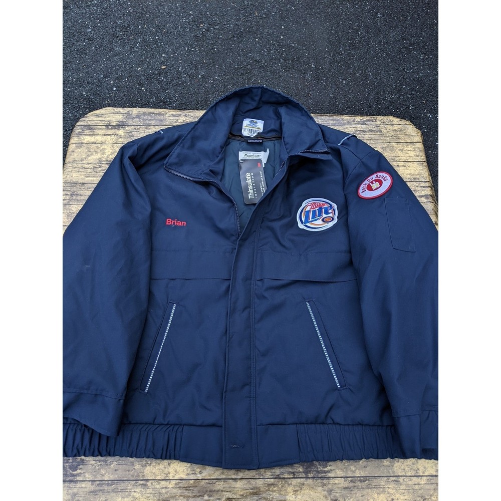 NWT NEW! Miller Lite Thinsulate 3M Masterliner USA 3XL Heavy Jacket Coat Brian